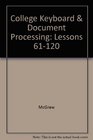 College Keyboard  Document Processing Lessons 61120