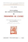 Encyclopdie des sciences philosophiques