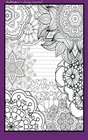 Coloring Journal  Therapeutic journal for writing journaling and notetaking with coloring designs for inner peace calm and focus