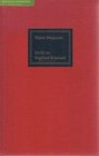 Briefe an Siegfried Kracauer Mit vier Briefen von Siegfried Kracauer an Walter Benjamin
