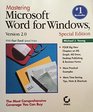 Mastering Microsoft Word for Windows Version 20 Version 20