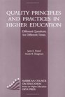 Quality Principles And Practices In Higher Education Different Questions For Different Times