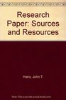 Research Paper Sources and Resources