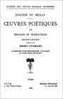 Oeuvres potiques Discours et Traditions