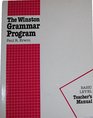 The Winston Grammar Program Basic Level Teachers Manual and Parts of Cpeech Cards