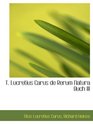 T Lucretius Carus de Rerum Natura Buch III