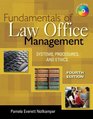Fundamentals of Law Office Management Systems Procedures and Ethics