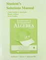 Elementary and Intermediate Algebra Student Solutions Manual