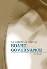 The Elements of Effective Board Governance