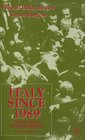 Italy Since 1989 Events and Interpretations