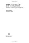 Personality and Dangerousness Genealogies of Antisocial Personality Disorder