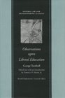 Observations upon Liberal Education, in All Its Branches (Natural Law and Enlightenment Classics)
