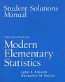 Student Solution Manual for Modern Elementary Statistics