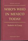 Who's Who In Mexico Today Second Edition