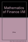 Mathematics of Finance I/M