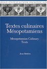 Textes Culinaires Mesopotamiens