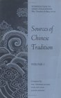 Sources of Chinese Tradition Vol 1