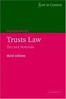 Trusts Law  Text and Materials