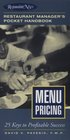 Menu Pricing Restaurant Manager's Pocket Handbook Series