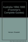 Frommer's Comprehensive Travel Guide Australia '94'95