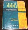 SIMMS Integrated Mathematics A Modeling Approach Technology Level 4