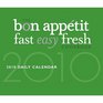 2010 Daily Calendar Bon Appetit