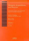 Mergers Acquisitions and Buyouts Volume 1  A Transactional Analysis of the Governing Tax Legal and Accounting Considerations