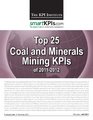 Top 25 Coal and Minerals Mining KPIs of 20112012