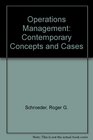 Operations Management  contemporary concepts  cases