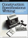 Construction Specification Writing Principles and Procedures 3rd Edition