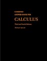 Combined Answer Book For Calculus Third and Fourth Editions
