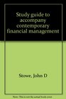 Study guide to accompany contemporary financial management