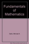 Student's Solutions Manual and Study Guide for Fundamentals of Mathematics