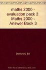 Maths 2000 Answer Book 3