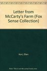 Letter from McCarty's Farm