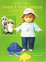 Simple  Stylish Patterns for Dolls' Hats  Shoes For 18Inch 14Inch and 8Inch Dolls