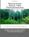 Beginning Excel VBA Programming A concise guide to developing Excel VBA Applications and Macros