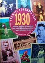 You Must Remember This 1930 Milestones Memories Trivia and Facts News Events Prominent Personalities and Sports Highlights of the Year