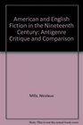 American and English Fiction in the Nineteenth Century Antigenre Critique and Comparison