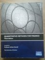 Quantitative Methods Custom Book