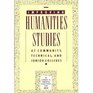 Improving Humanities Studies at Community Technical and Junior Colleges An Advancing the Humanitites Report