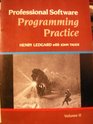 Professional Software Programming Practice