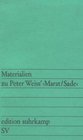 Materialien zu Peter Weiss Marat / Sade