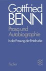 Werkausgabe II Prosa und Autobiographie in der Fassung der Erstdrucke