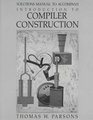 Solutions Manual for Introduction to Compiler Construction
