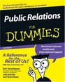 Public Relations For Dummies