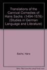 Translations of the Carnival Comedies of Hans Sachs