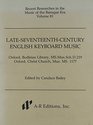 Late 17th Century English Keyboard Music