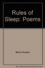 Rules of sleep Poems