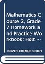 Holt Mathematics New York Homework and Practice Workbook Course 2